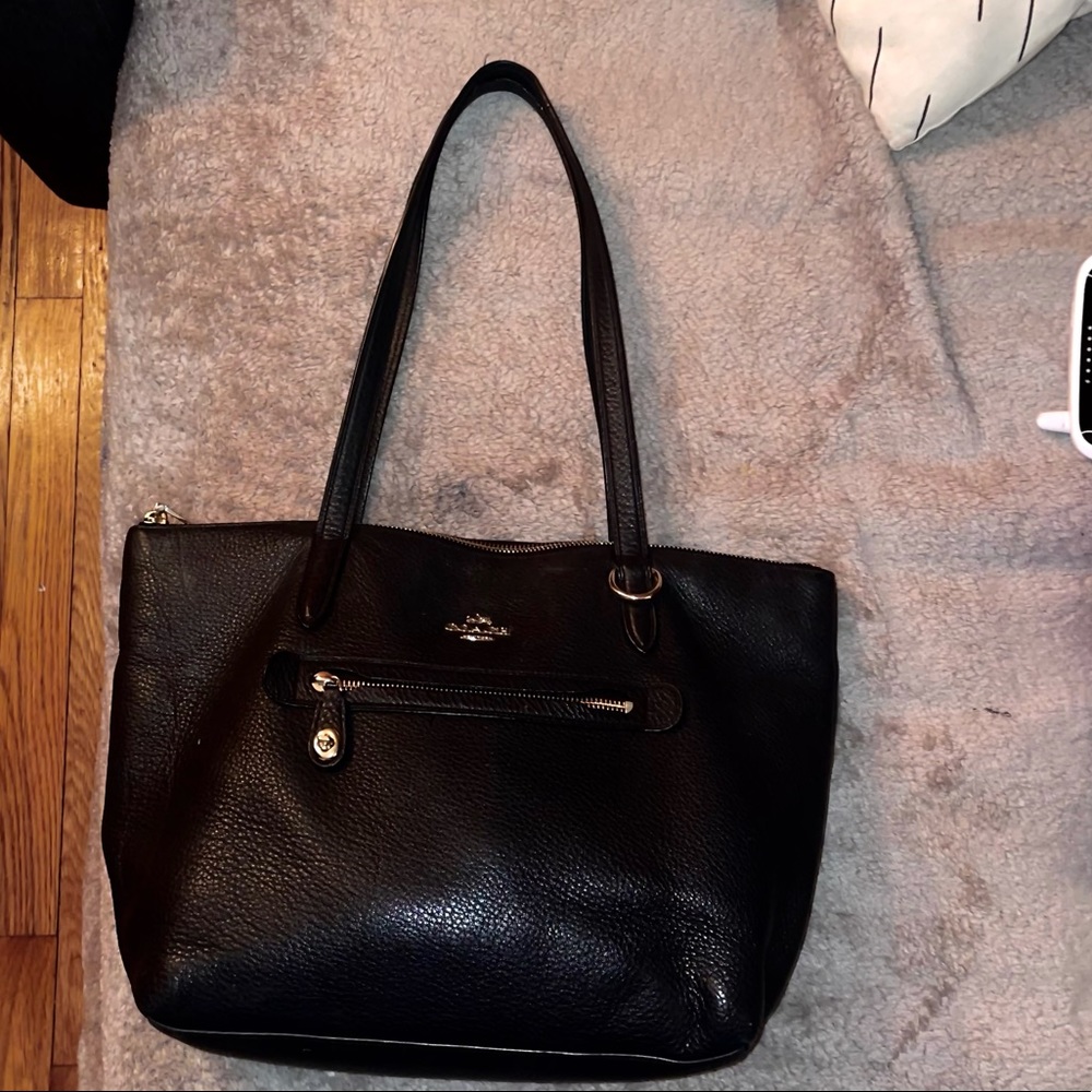 Coach pebble leather Taylor tote